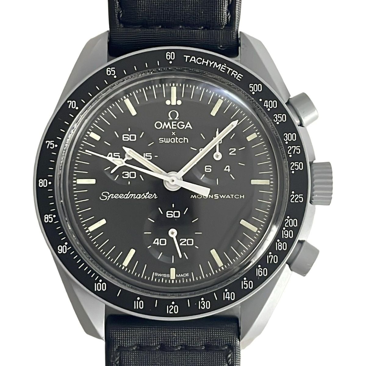 OMEGA オメガ 腕時計 BIOCERAMIC MOONSWATCH MISSION TO THE MOON メンズ Swatchコラボ|クロノグラフ 黒