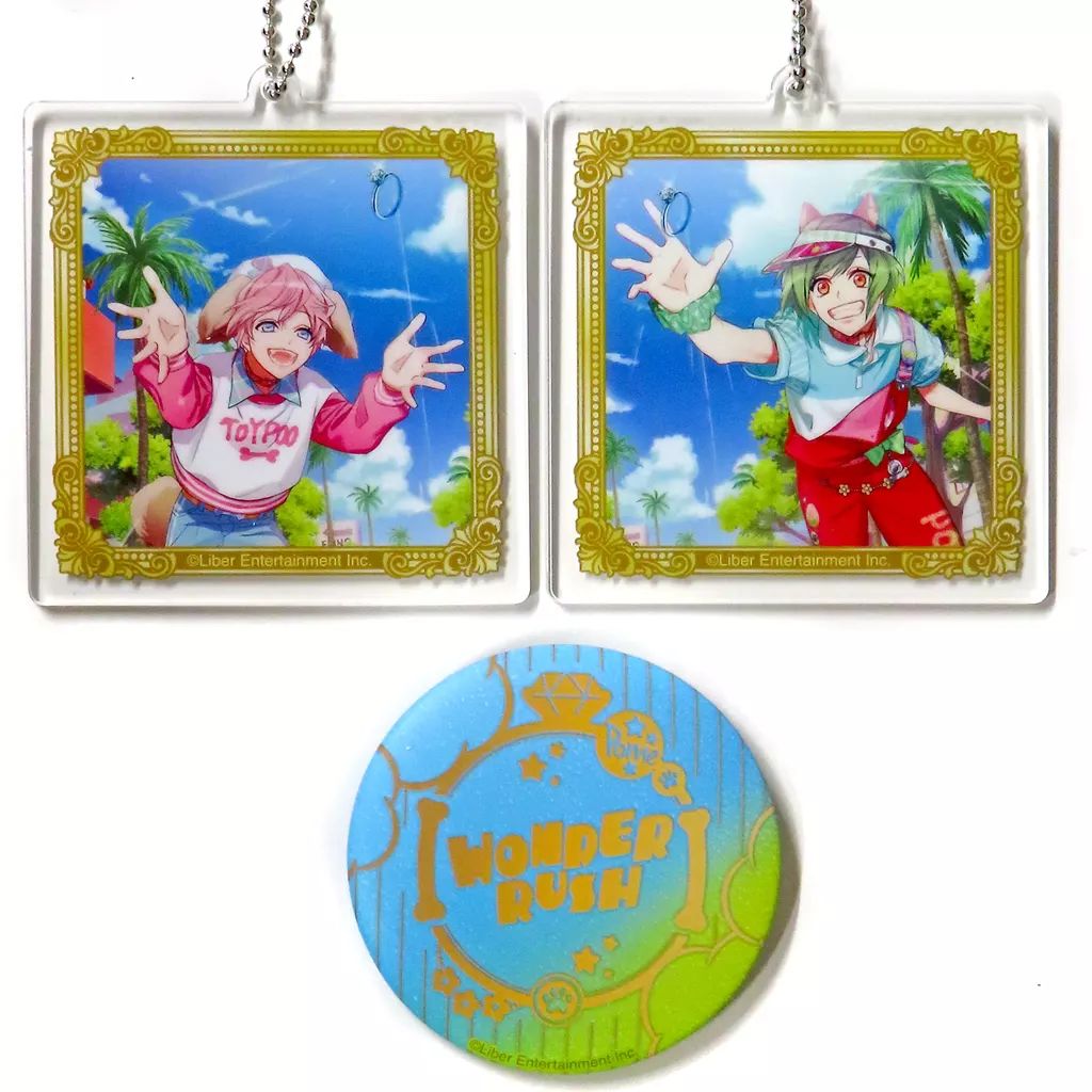 A3! エースリー　缶バッジ　キーホルダー　アクリルスタンド　ストラップ　他 中古】キーホルダー 夏組 アクリルキーホルダー＆缶バッジセット