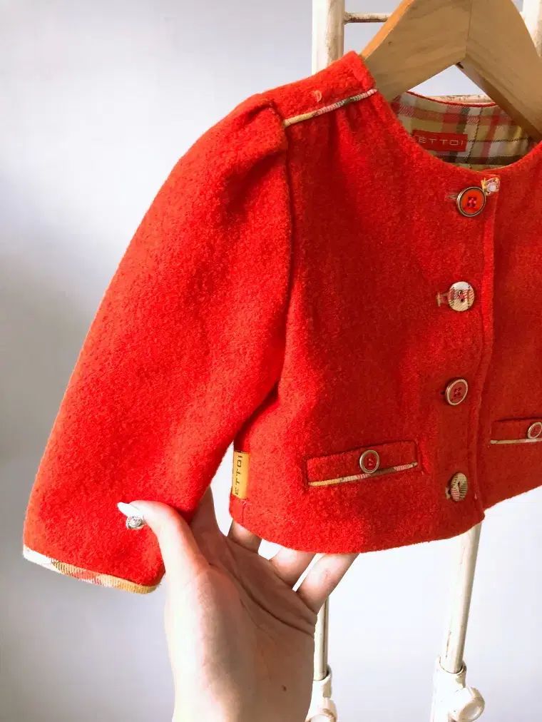 本物 Etro キッズウールジャケット キッズ 90