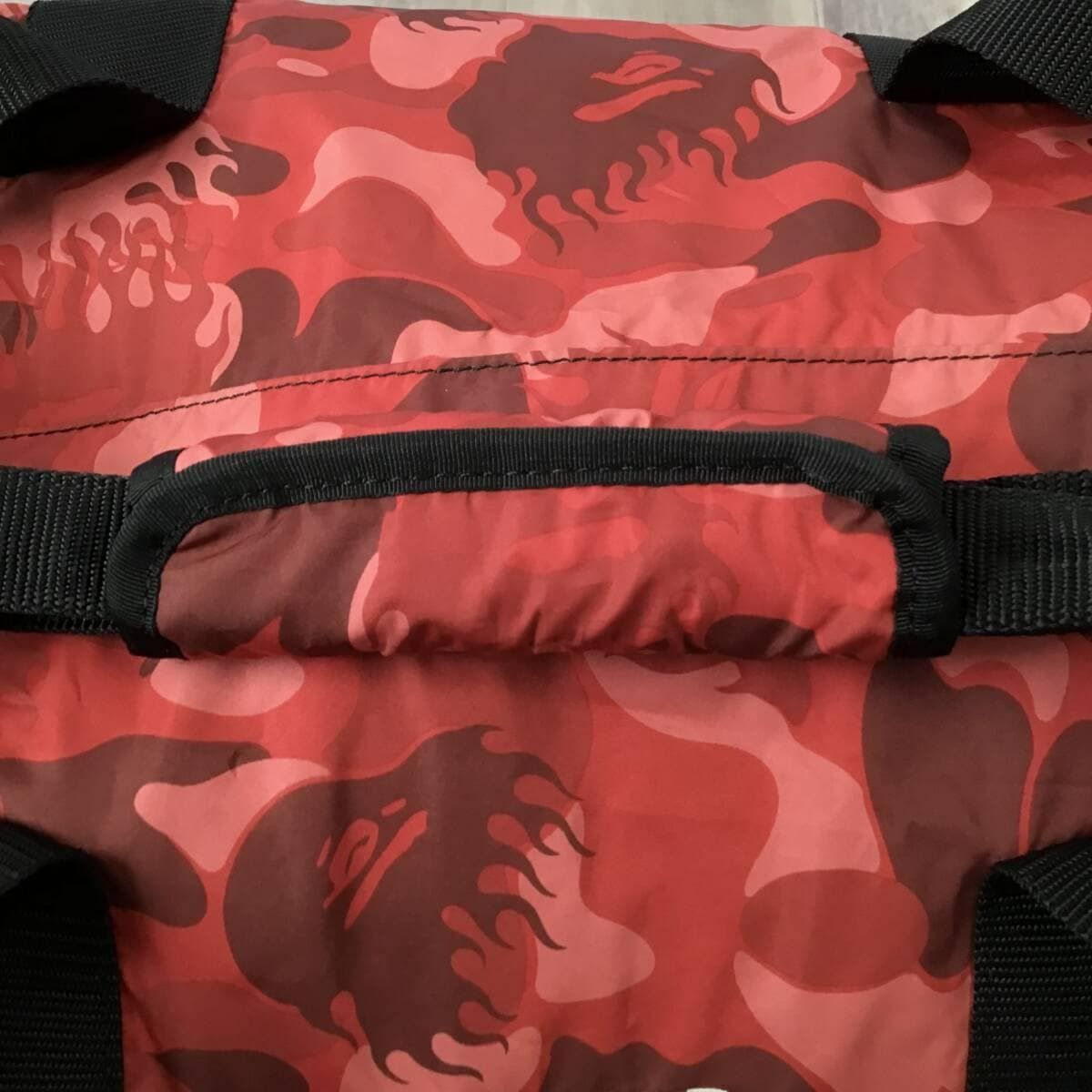 ☆激レア☆ Fire camo ボストンバッグ a bathing ape BAPE flame