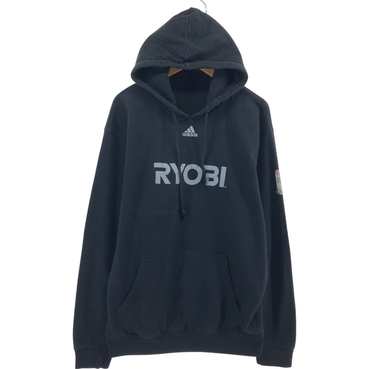 古着 アディダス adidas RYOBI リョービ アドバタイジング スウェットプルオーバーパーカー メンズXL相当/eaa489712