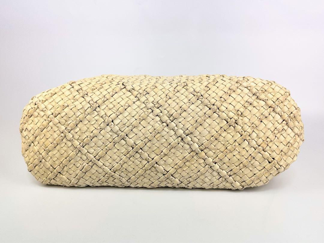 フルラ かごバッグ トートバッグ 肩掛けF5805 アイボリー A4 PC収納可 フルラ かごバッグ トートバッグ 肩掛けF5805 アイボリー A4 PC収納可