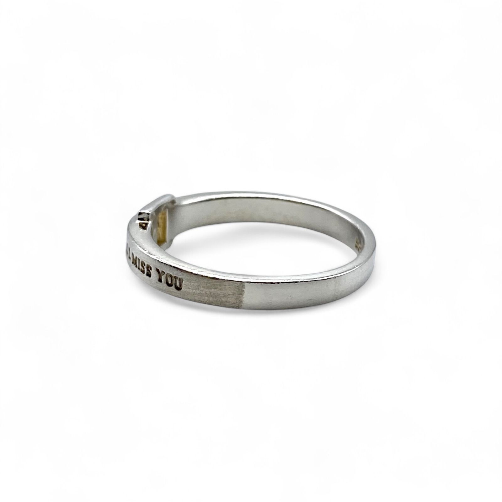 I WILL MISS YOU】 ジルコニア Silver 925 刻印 Design Ring