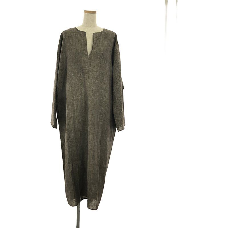 美品】 POSTELEGANT / ポステレガント | 2022SS | Linen Wool Dress / リネン オーバーワンピース |  38/M | brown | レディース - メルカリ