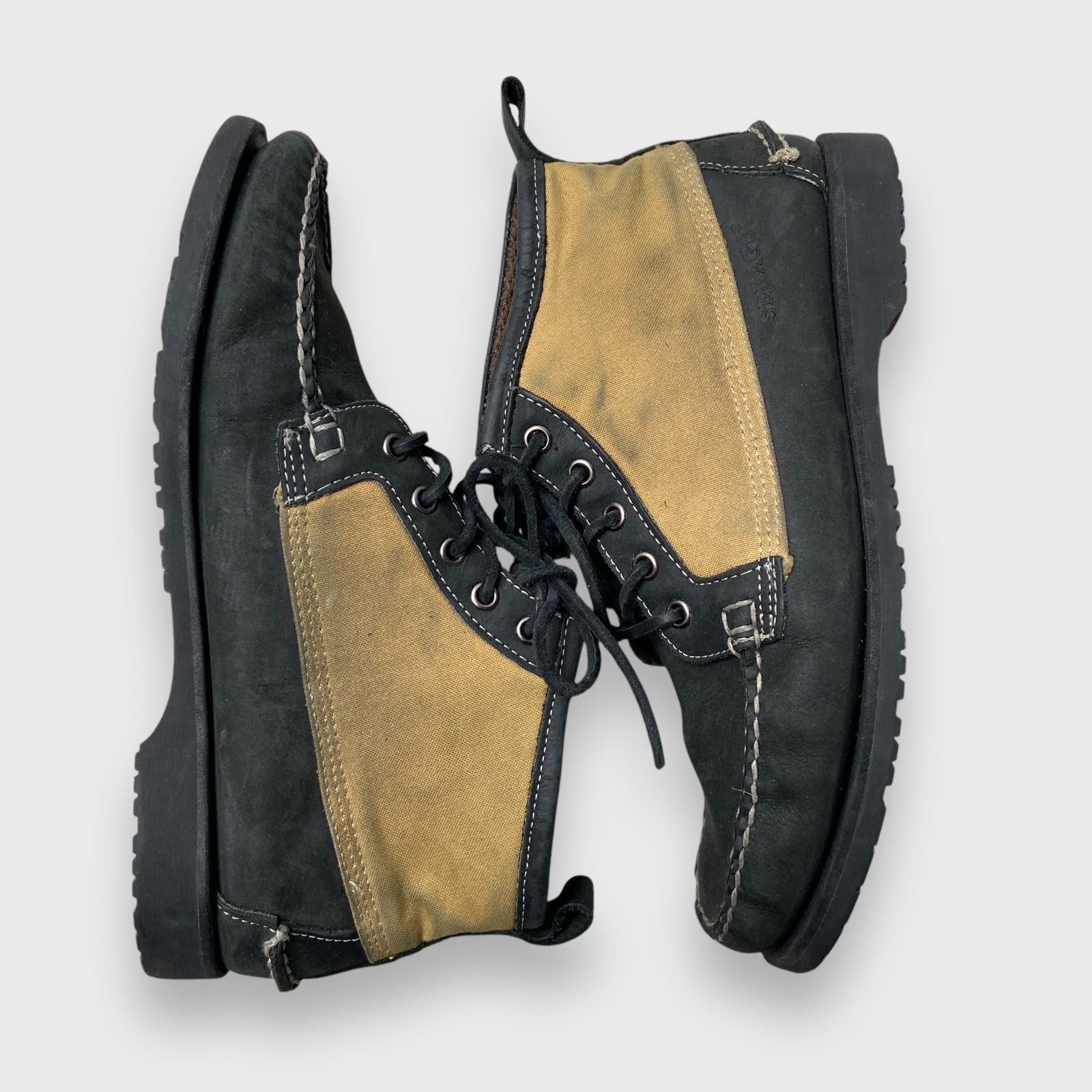 SEBAGO×FILSON モカシンシューズ SEBAGOセバゴ×FILSONフィルソン レザー×ワックスコットン
