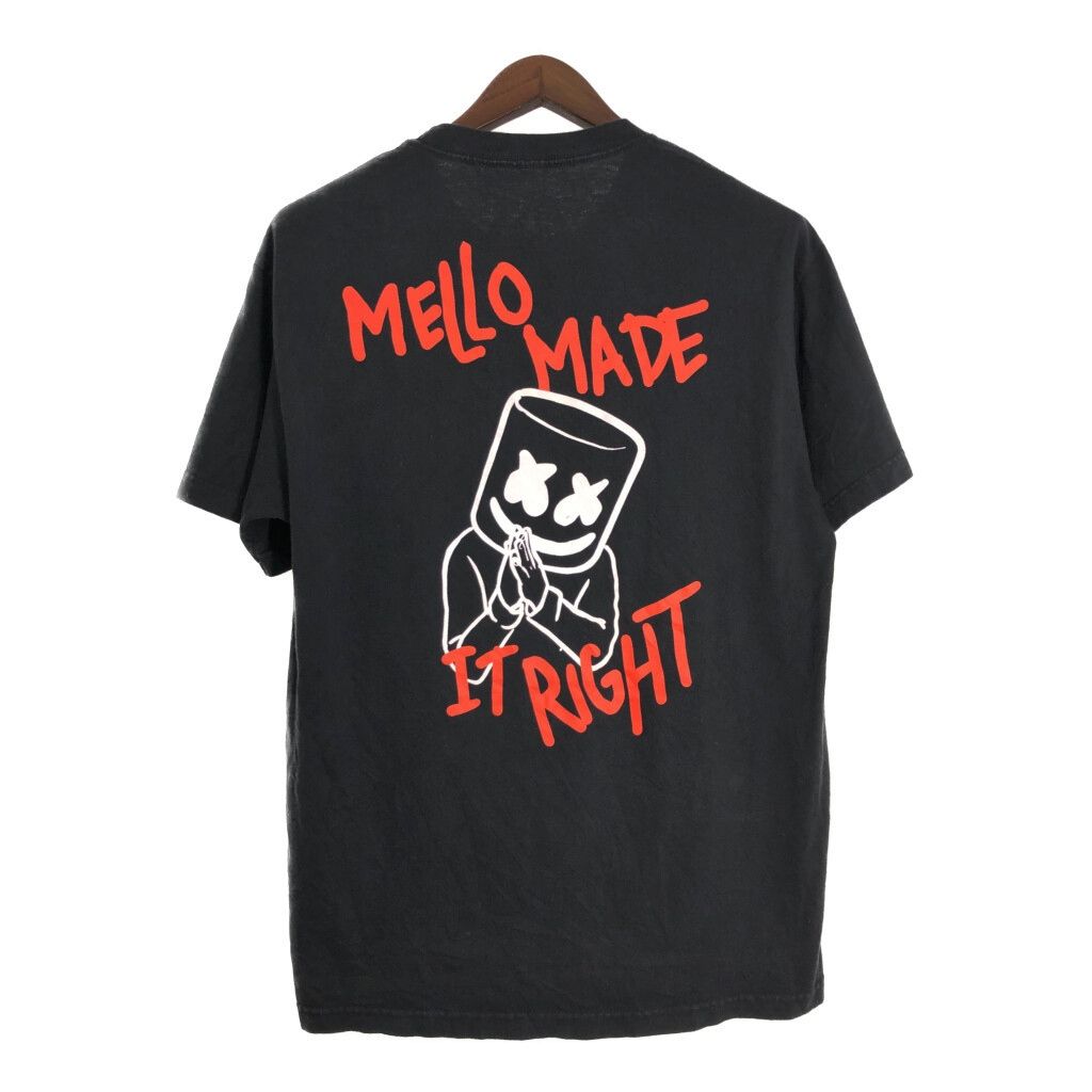 MELLOGANG Marshmello マシュメロ 半袖Tシャツ ブラック(メンズ