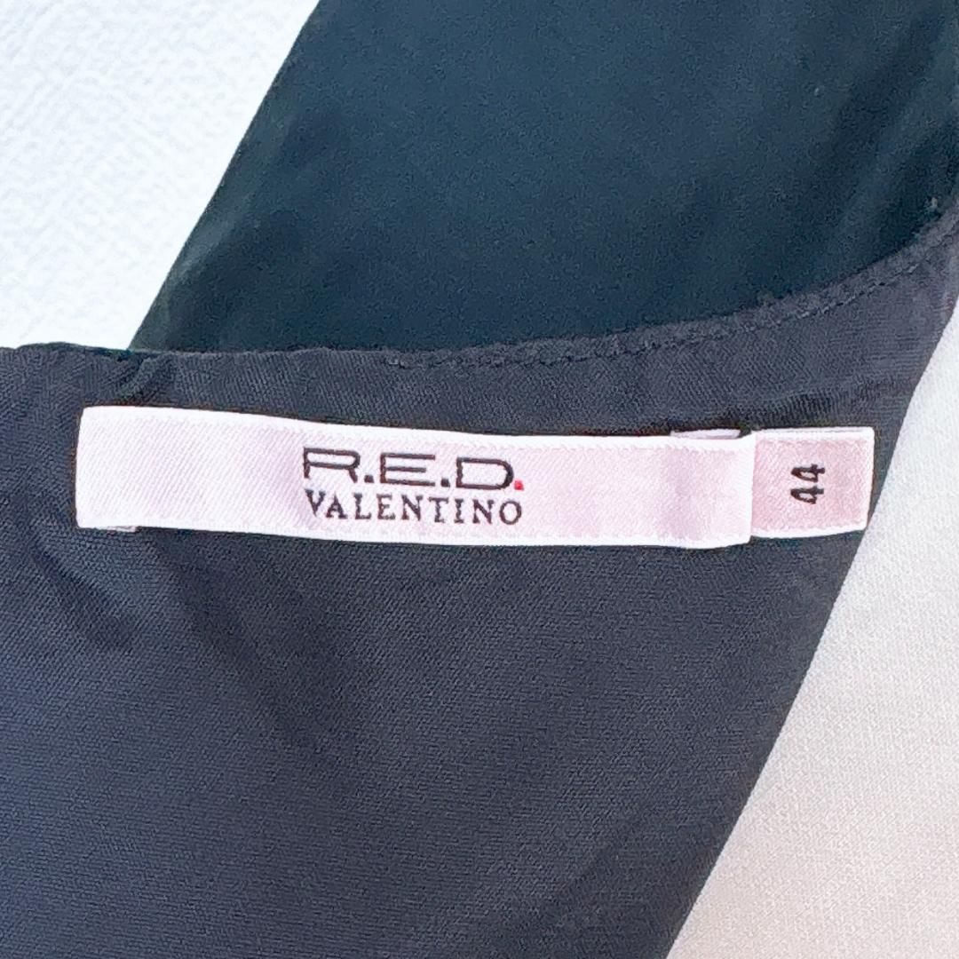美品】レッド・ヴァレンティノ ノースリーブワンピース 44 無地