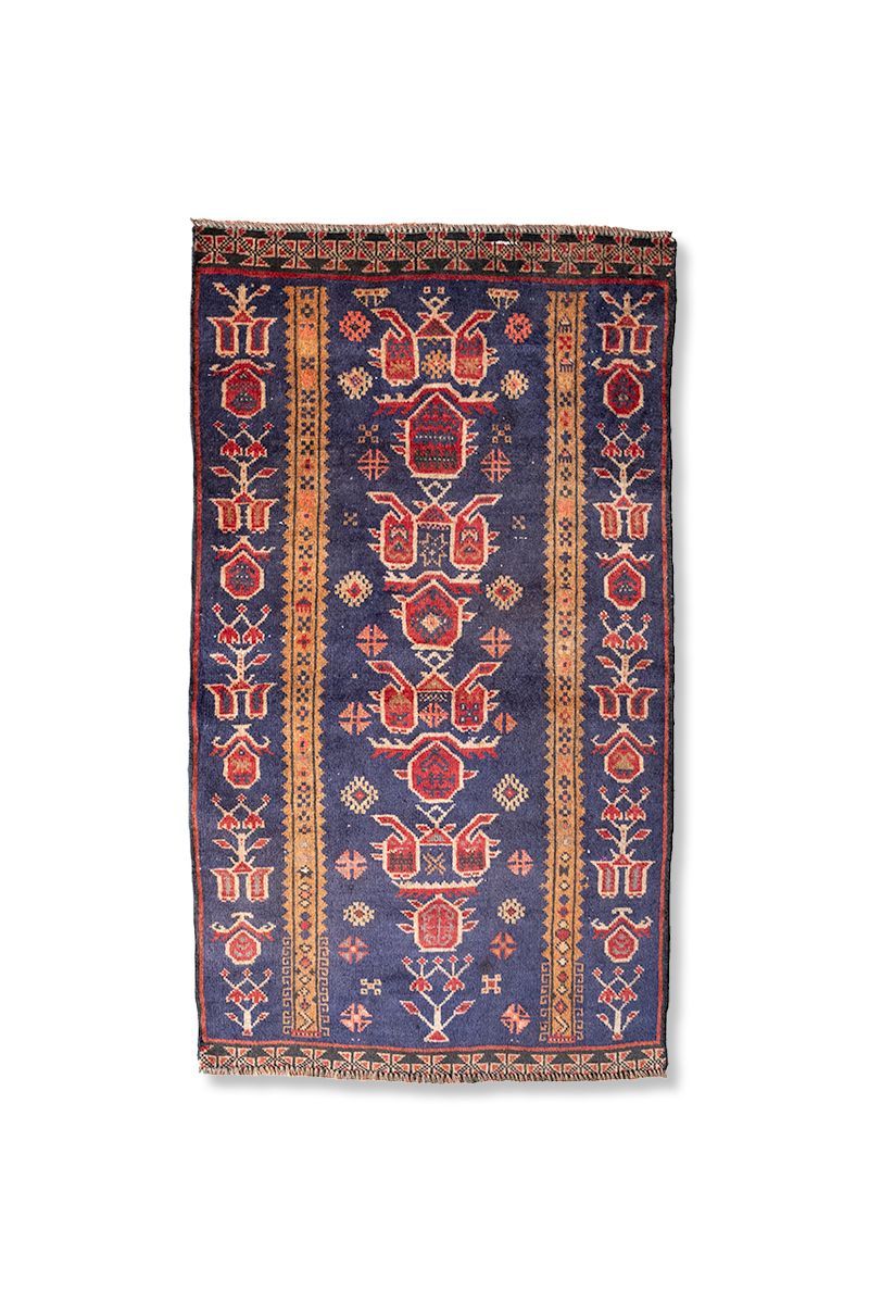 トライバルラグ タイマニ ヴィンテージラグ 手織り絨毯 アフガニスタン