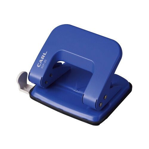 (まとめ）事務用品 とじ・つづり用品 パンチ（２穴） カール事務器 ２穴パンチ ●穿孔能力：約１８枚●重量：２６４ｇ●穴数：２穴●穴奥行：１１ｍｍ●穴径：５．５ｍｍ●穴間隔：８０ｍｍ 鋼板，ＰＥ KCP-20-B ﾌﾞﾙｰ 4971760001568 1個【×