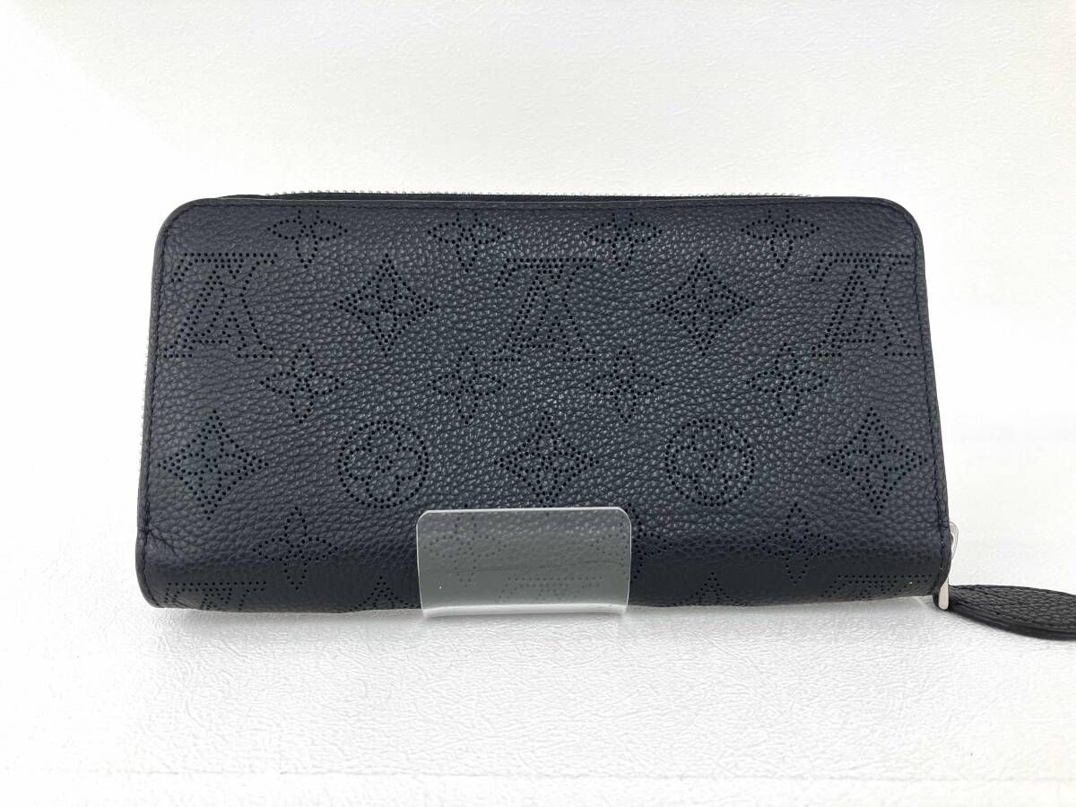 LOUIS VITTON ルイヴィトン 長財布 ブランド財布 M61867 マヒナ ジッピーウォレット 黒 き BOX