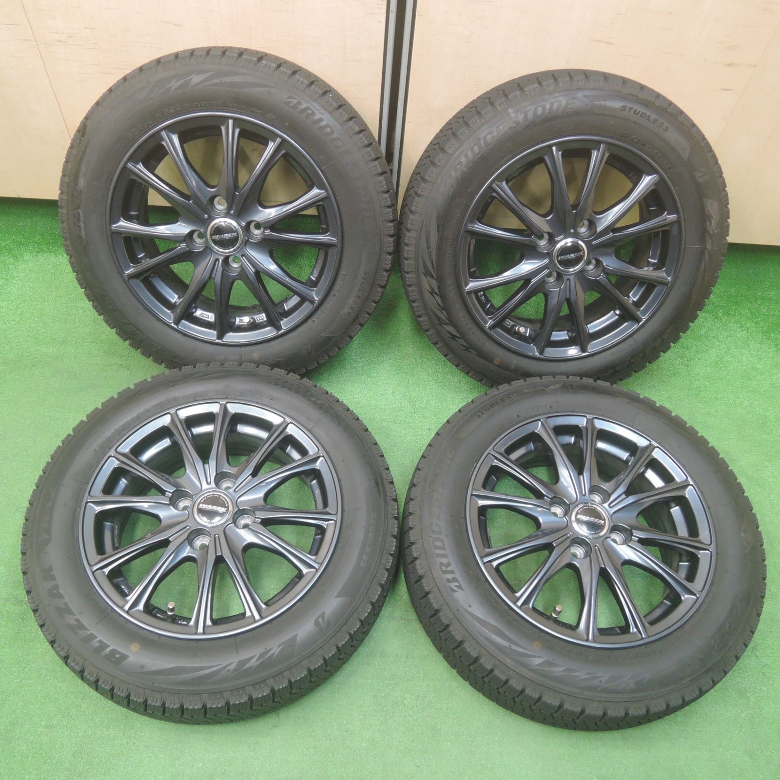 送料無料* バリ溝！キレイ！ほぼ10分☆スタッドレス 165/65R14 