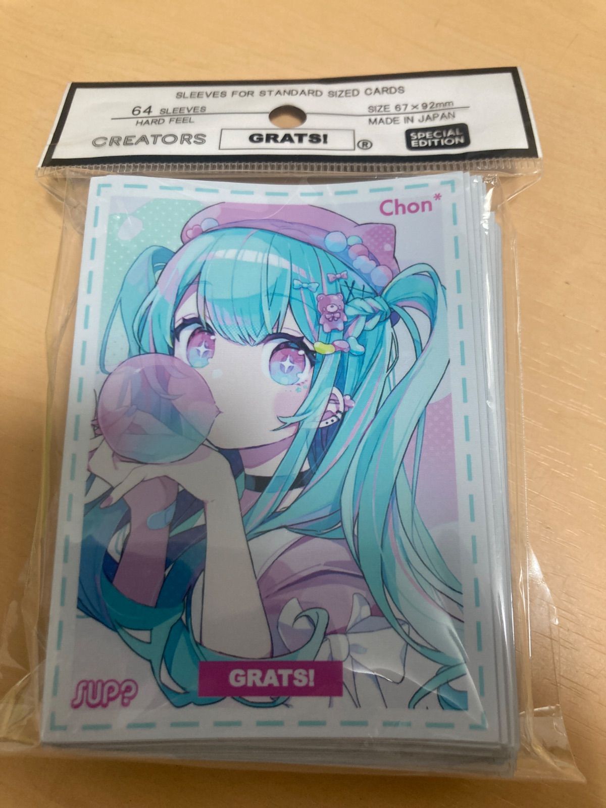 grats グラッツ　スリーブ　chon 4種セット GRATS！グラッツ スリーブ 「SICK」 CHON＊ - メルカリ