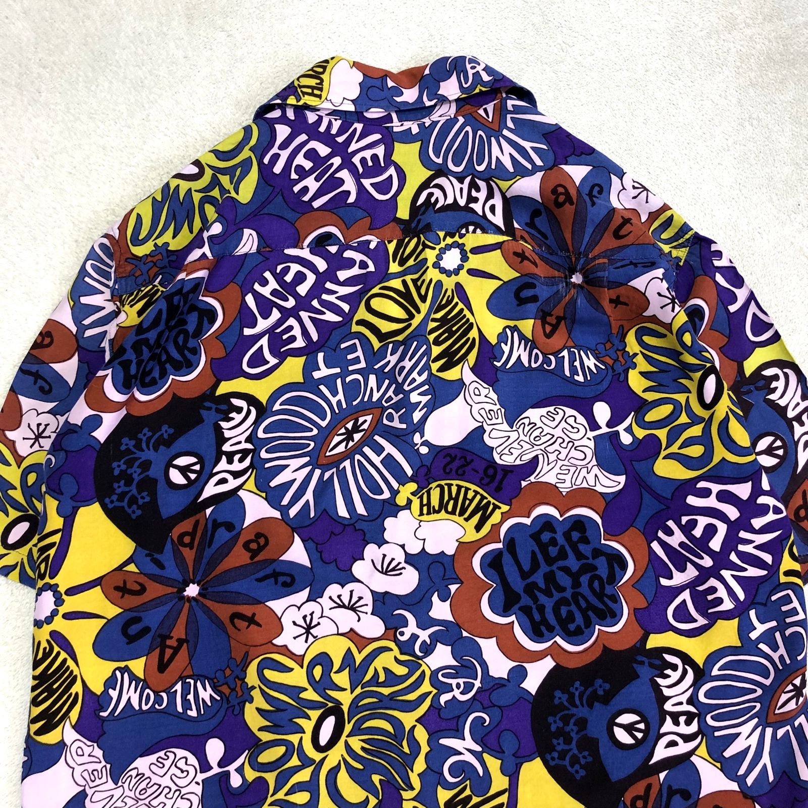 アート HOLLYWOOD RANCH MARKET ハワイアンシャツ アロハシャツ オープン