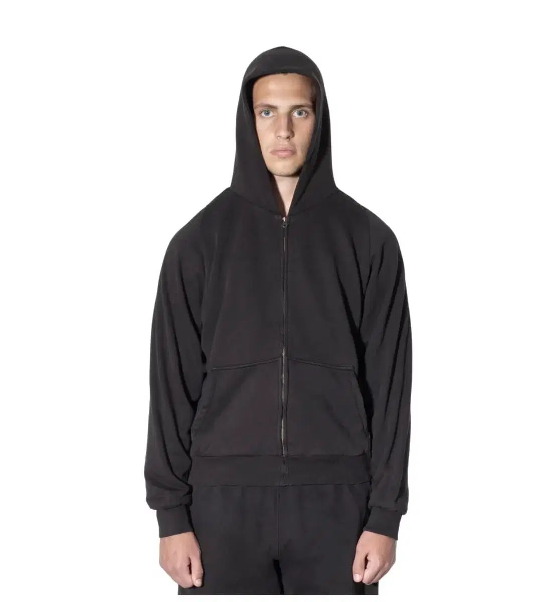 YEEZY GAP YZY イージーギャップ ジップパーカーXS 黒 YEEZY GAP(イージーギャップ) フード付き ジップアップパーカー