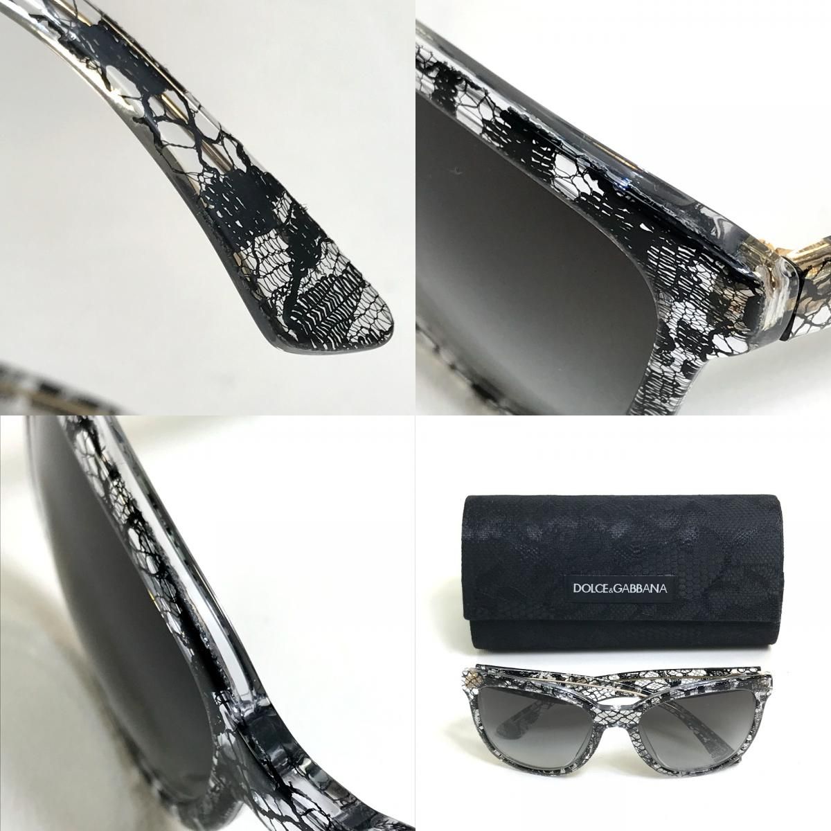 DOLCE & GABBANA レース柄 サングラス ドルチェアンドガッバーナ DG4190-A レース柄 ドルガバ サングラス