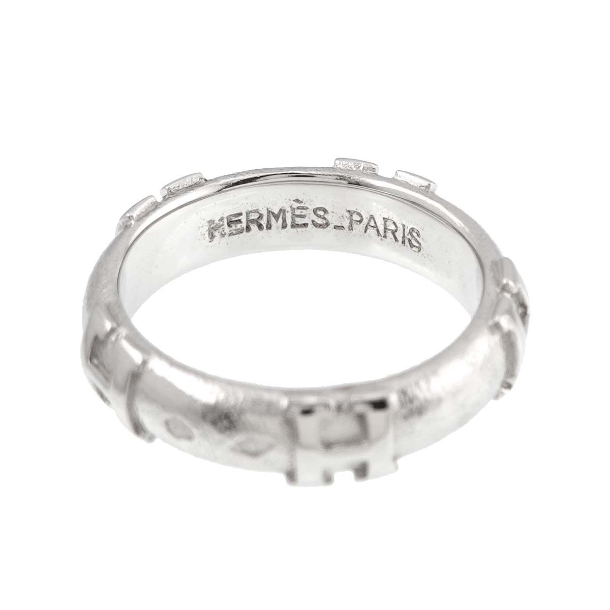 エルメス HERMES フィデリテ #46 リング K18 WG ホワイトゴールド 750  