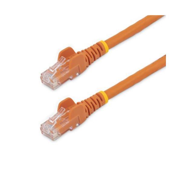 まとめ StarTech.com カテゴリ6 LANケーブル RJ45モールドコネクタ 3m オレンジ N6PATC3MOR 1本 ×3セット