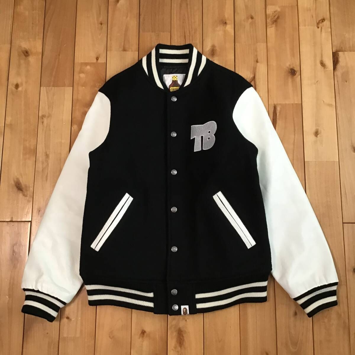 ☆Kanye West着用☆ TERIYAKI BOYS 袖レザー スタジャン Sサイズ a 