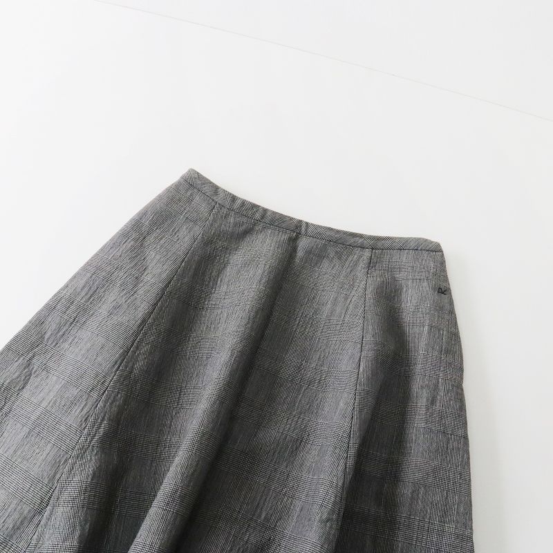 45R オックスフォードのストレッチスカート チェック 日本製 45rpm 60340024.jpg