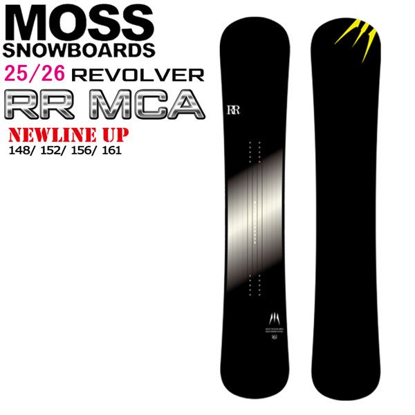 25-26 モス リボルバーダブルアールエムシーエー MOSS REVOLVER RR MCA スノーボード 板 25-26-BO-MOB 148 152 156 161