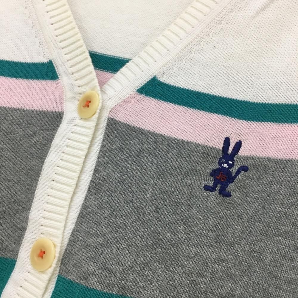 値下げジャックバニー カーディガン 70%OFF価格／Jack Bunny ジャックバニー カーディガン 紺×白 一