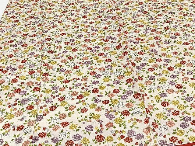 平和屋着物□上質な小紋 網目文様 万寿菊地紋 正絹 逸品 未使用