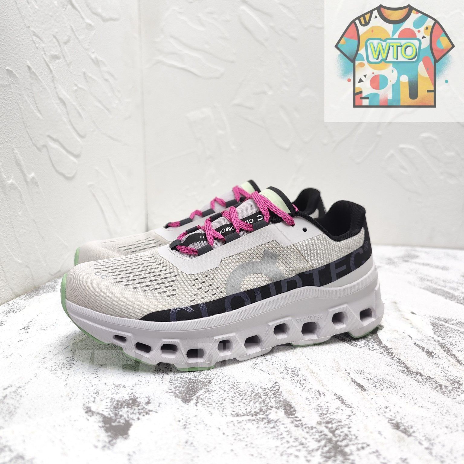 On Cloudmonsterスニーカー ホワイト/ピンク Women's Cloudmonster | Pink | On United States