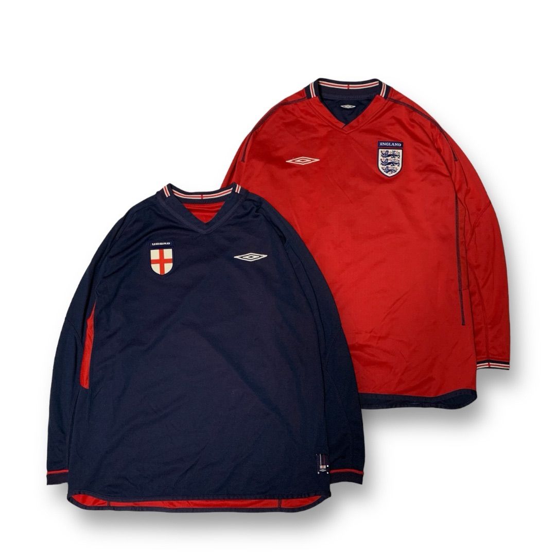 00s UMBRO “England National Team” L/S Reversible Game Shirt 