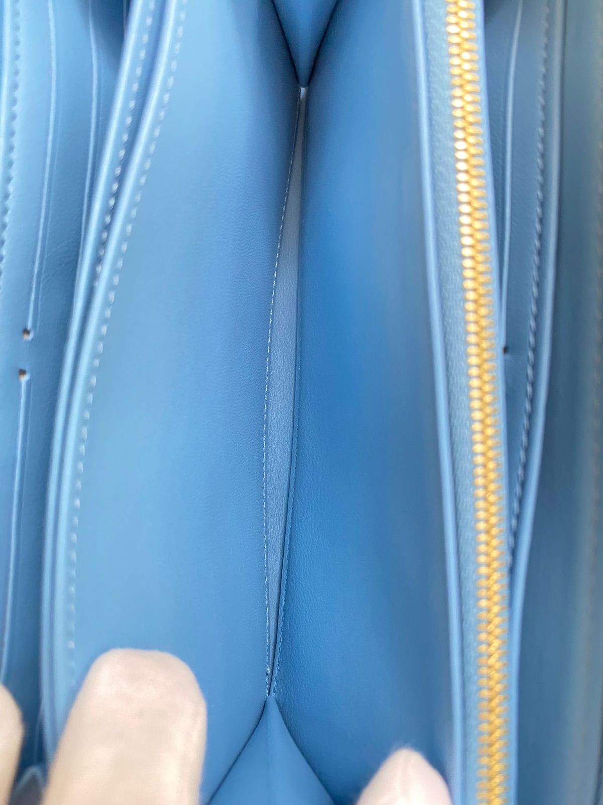 Louis Vuitton 長財布(ラウンドファスナー) クッサン ブルー - メルカリ
