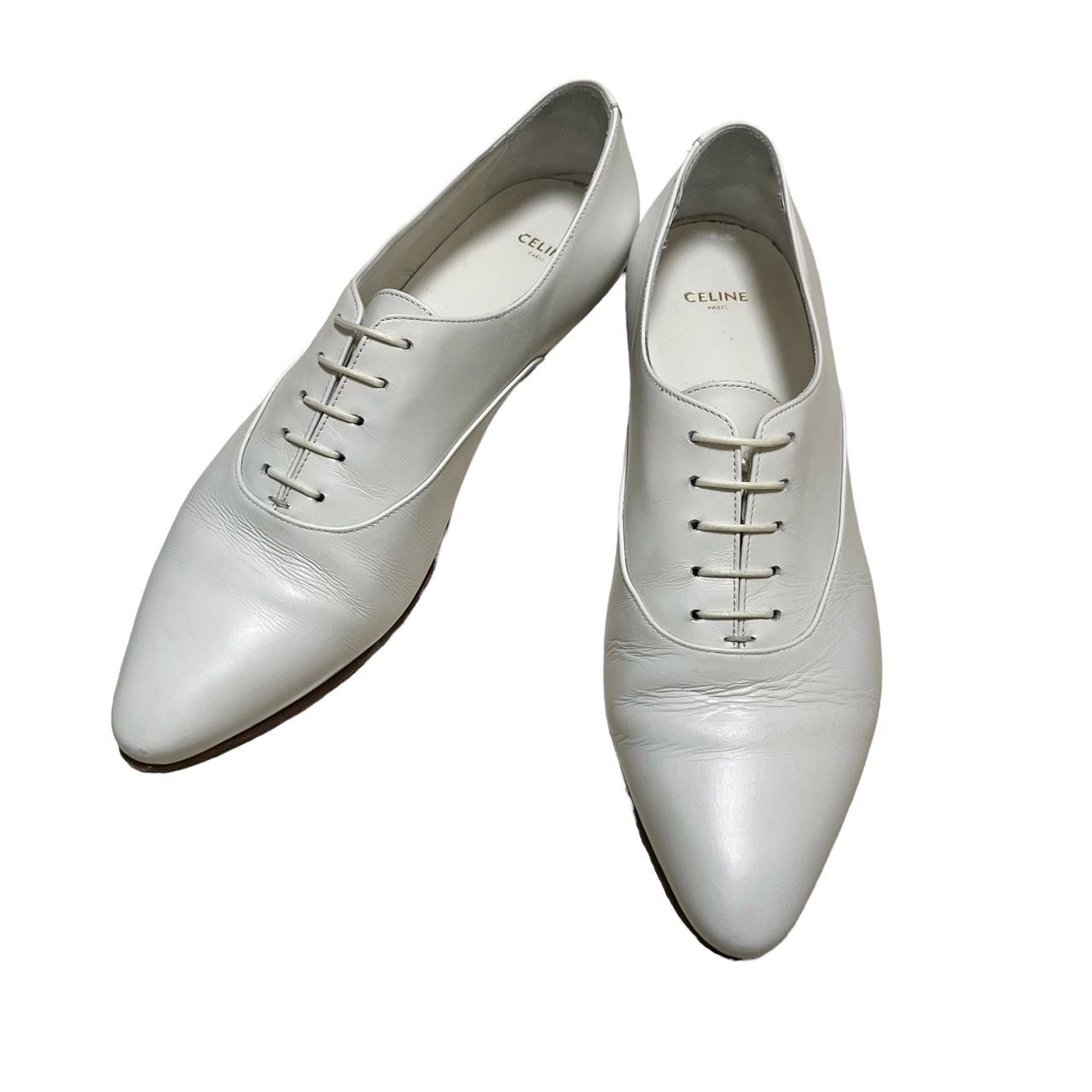 最終値下げ celine jacno pointy oxford 38 - ドレス/ビジネス