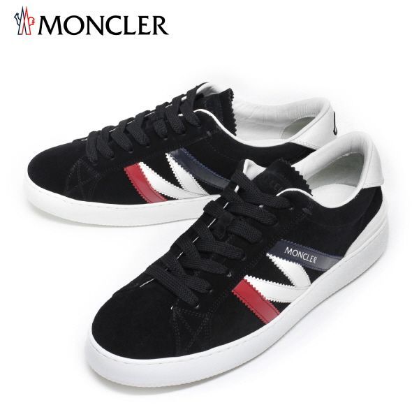 24SSモデル モンクレール MONCLER  メンズ MONACO M スエードスニーカー【ブラック】 4M00290 M2923 P90/【2024SS】m-shoes