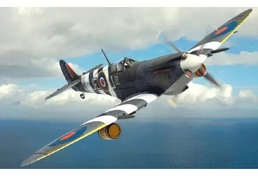 【新品】ミニカー 1/72 スーパーマリン スピットファイア Mk.IX MK329/JE-J(jr) W/Cdr. J.E. ジョンソン No.144 カナダ航空師団 ビール トラック 1944年6月 [CGAA29101]