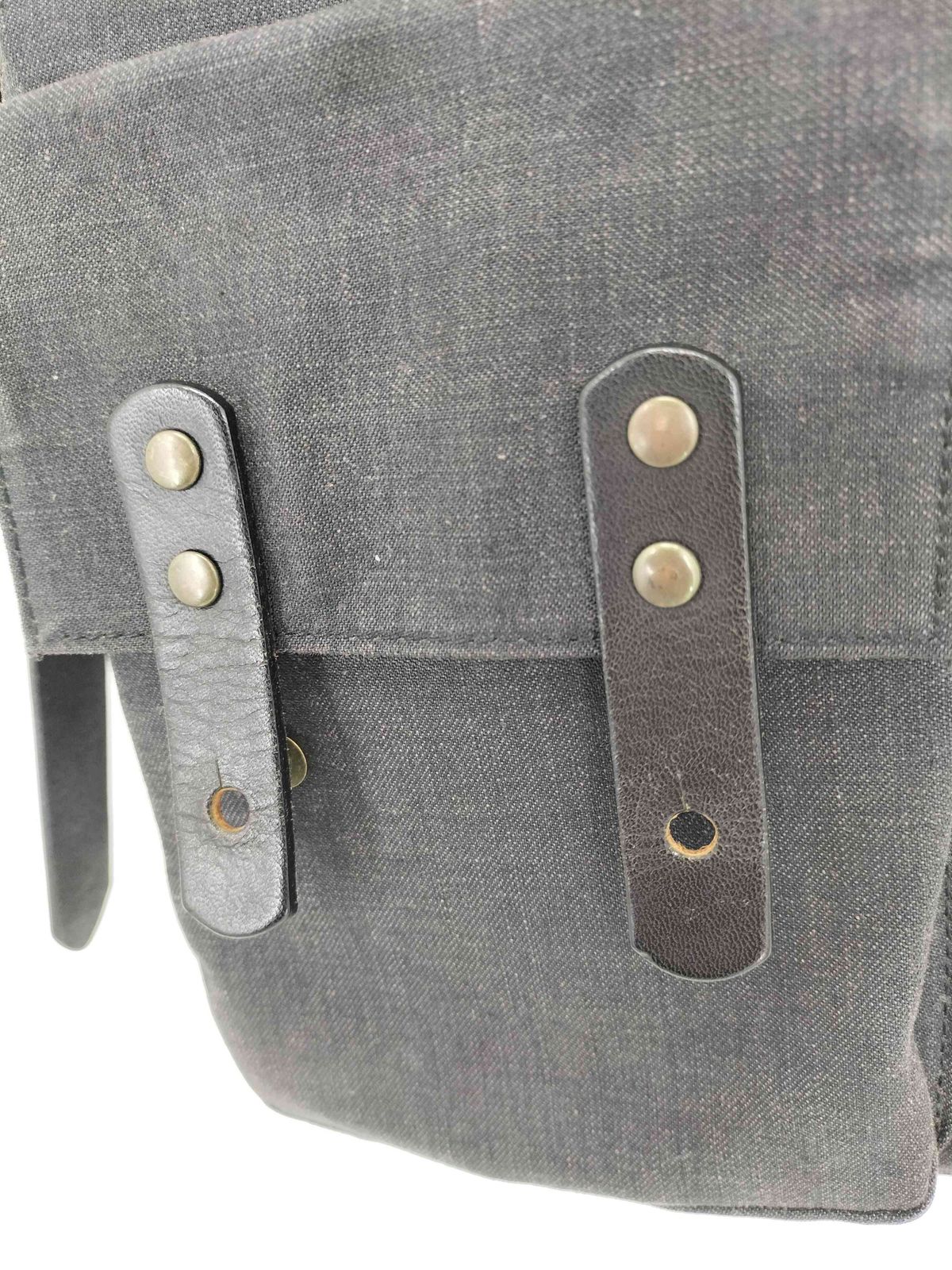 DRIES VAN NOTEN(ドリスヴァンノッテン) レザーストラップ キャンバスショルダーバッグ メンズ 表記無 【中古】【ブランド古着バズストア】 ドリスヴァンノッテン DRIES VAN NOTEN レザーストラップ キャンバス