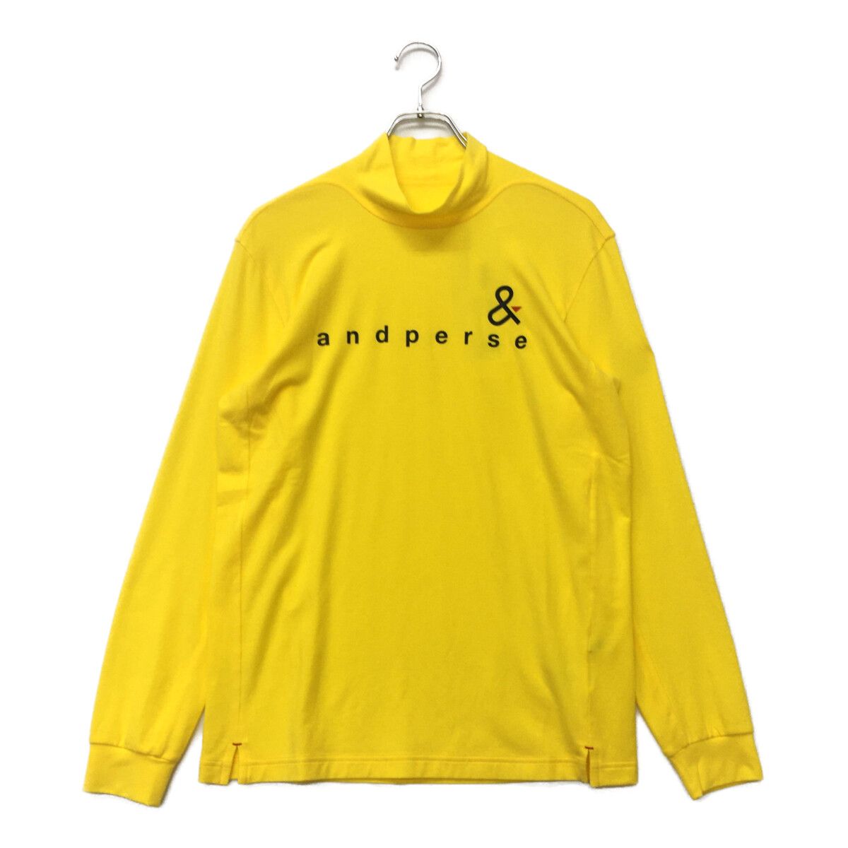 未使用品 メンズ アンパスィ and per se 長袖シャツ M 黄色 モック
