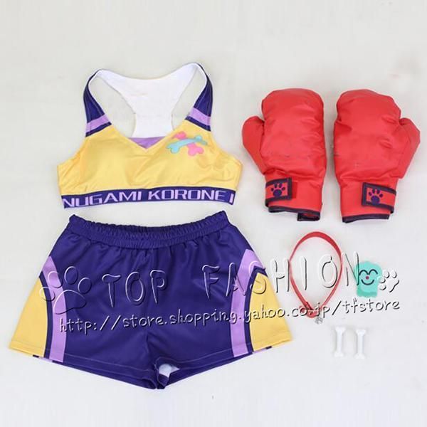 ボクシングウェア運動 コスプレ衣装