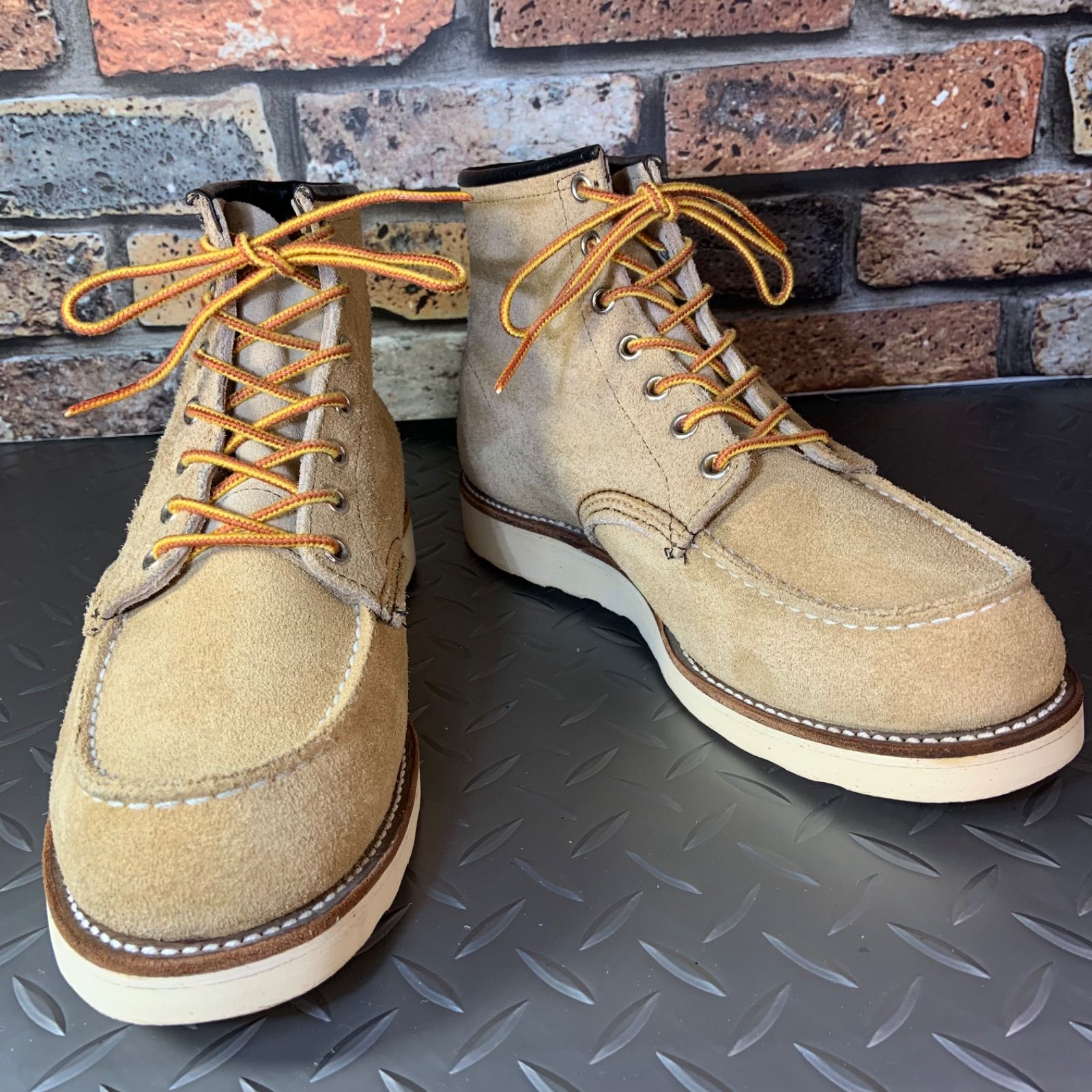 ☆REDWING 8173 刺繍羽タグ US8E JP26㎝ (24K10-8173-8) レッド