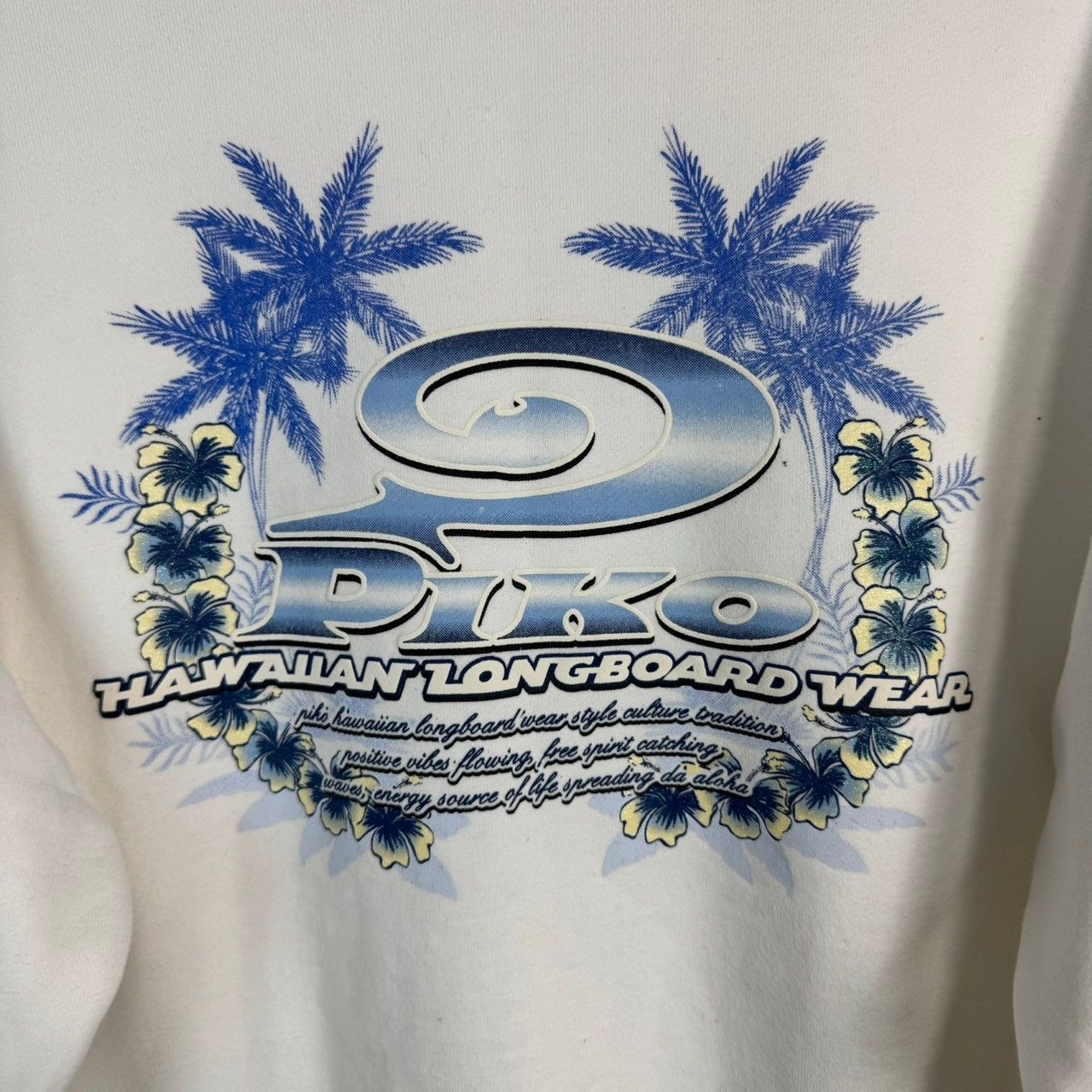 PIKO スウェット　トレーナー　古着　厨二病　ギャル　長袖　ストリート　Y2K Y2K PIKO ピコ スウェット トレーナー ホワイト メンズ Mサイズ