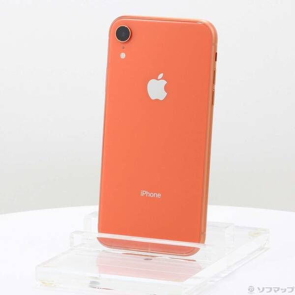 iPhoneXR 128GB コーラル SIMロックなし 中古品〕 iPhoneXR 128GB コーラル NT0T2J／A SIMフリー【305】