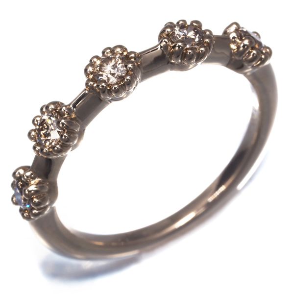 カシケイ リング ダイヤ ダイヤモンド 0.20ct ミル フラワー
