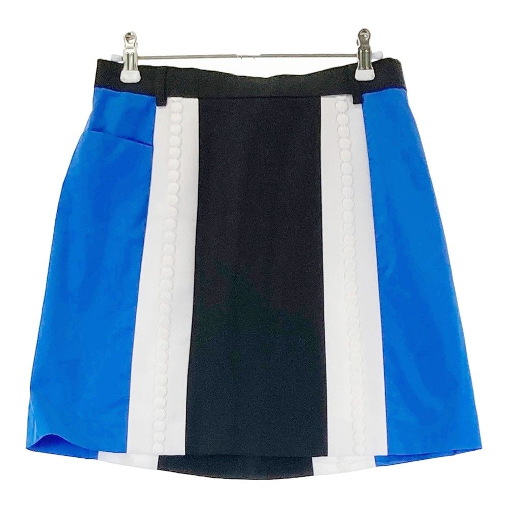 サイズ：40 ARCHIVIO アルチビオ ; スカート ストライプ柄 ブルー系