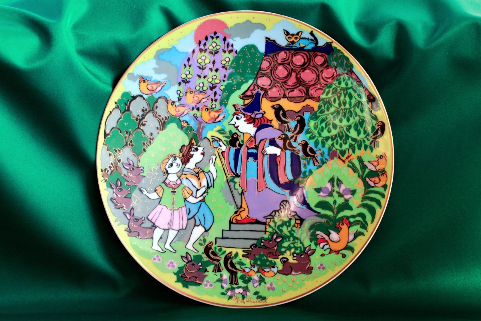 ローゼンタール ビョルン・ヴィンブラッド飾り絵皿「ヘンゼルと
