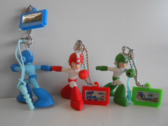 注目の ♯Jzv27FJロックマンROCKMANフィギュアストラップレア入フル7種 その他