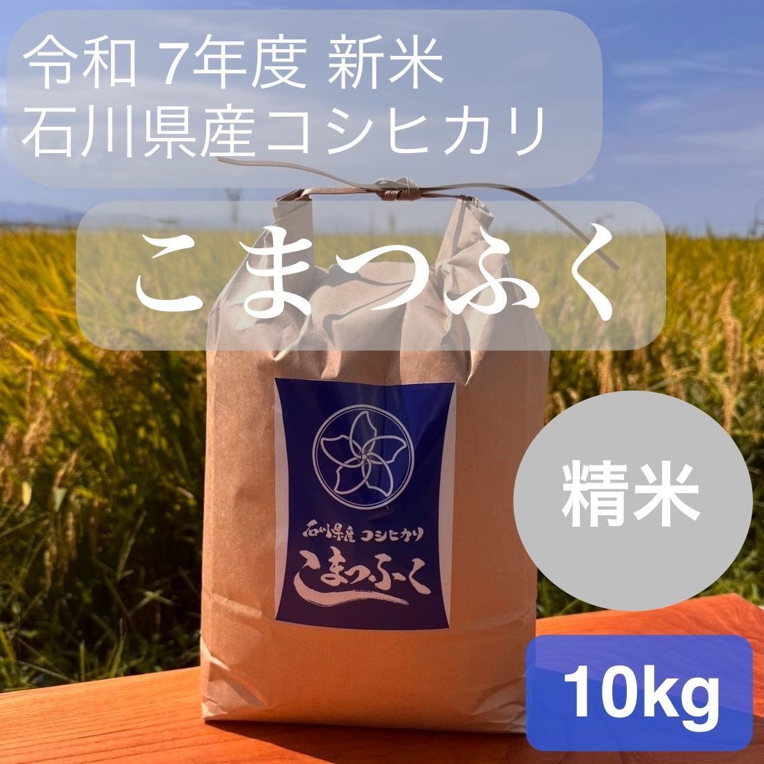 令和7年度 新米 こまつふく 10kg 石川県小松産コシヒカリ