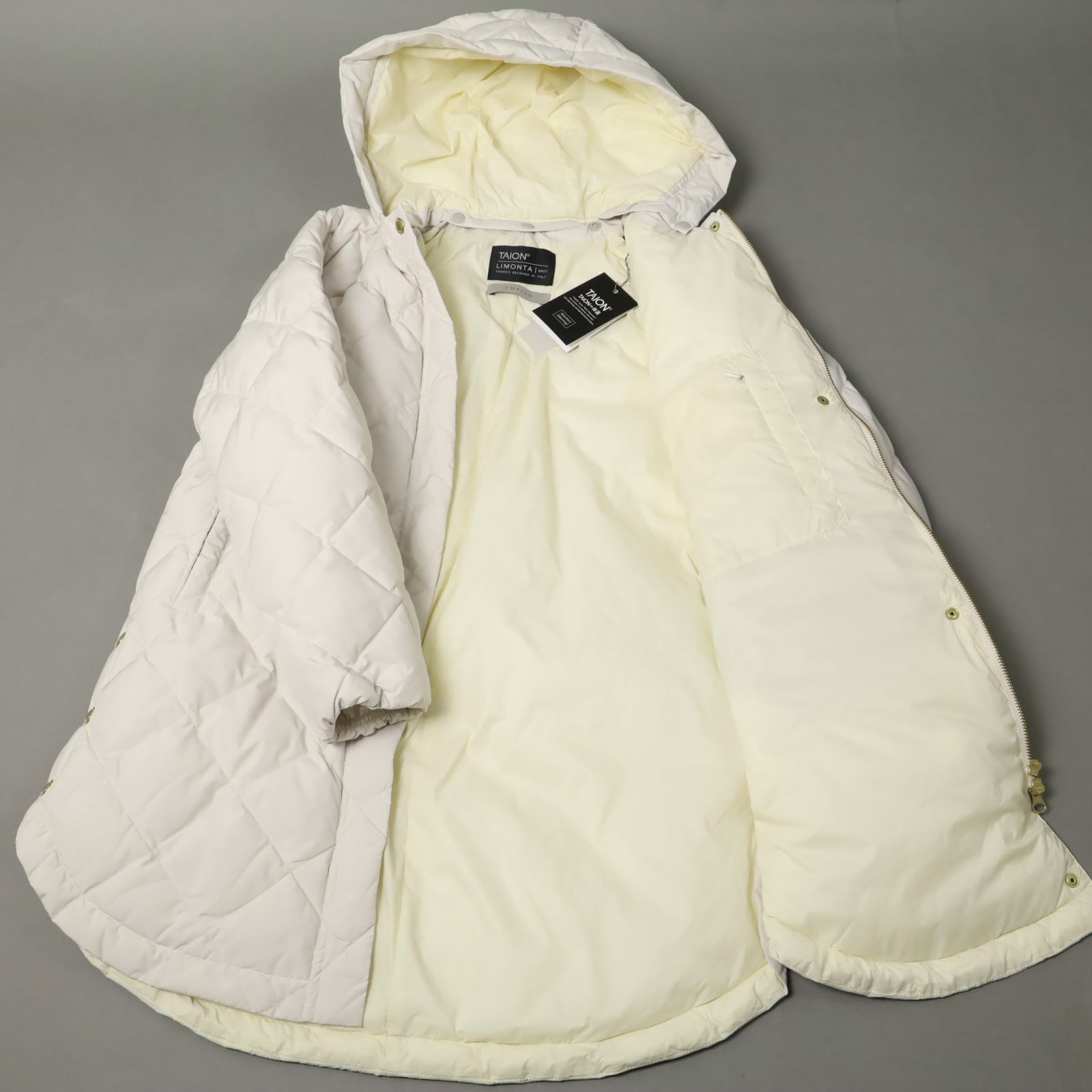 新品 UNFILO アンフィ―ロ TAION 2WAY キルティング ダウン ロング 