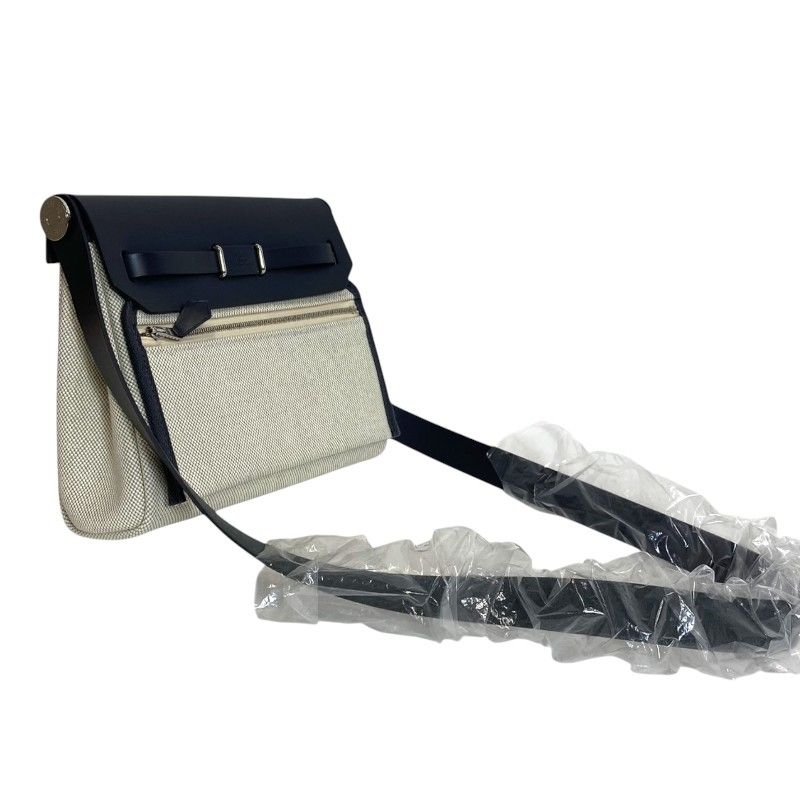 【HERMES】エールバックミニ/エクリュ×アルドワーズ エルメス ショルダーバッグ エールバッグジップ ミニ