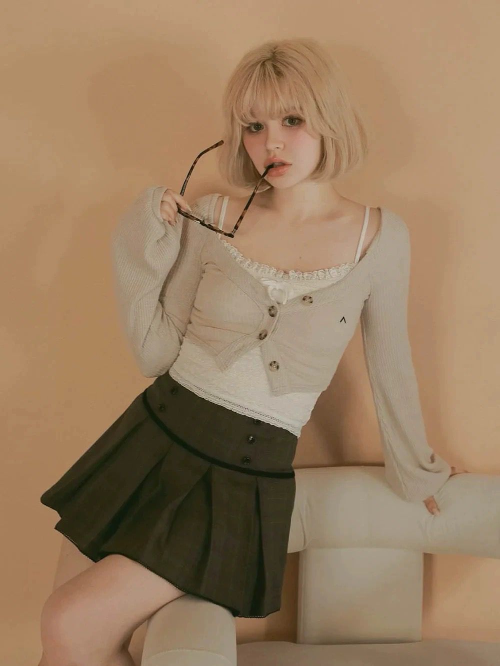 新品未使用】美品 Andmary Clala layered set アンドマリー 長袖 