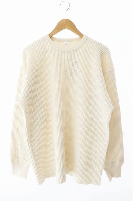Taiga Takahashi タイガ タカハシ 24AW LONG SOLEEVE T-SHIRT ワッフル 長袖Tシャツ TTAW4612 40 白 ホワイト ブランド古着ベクトル 中古241118