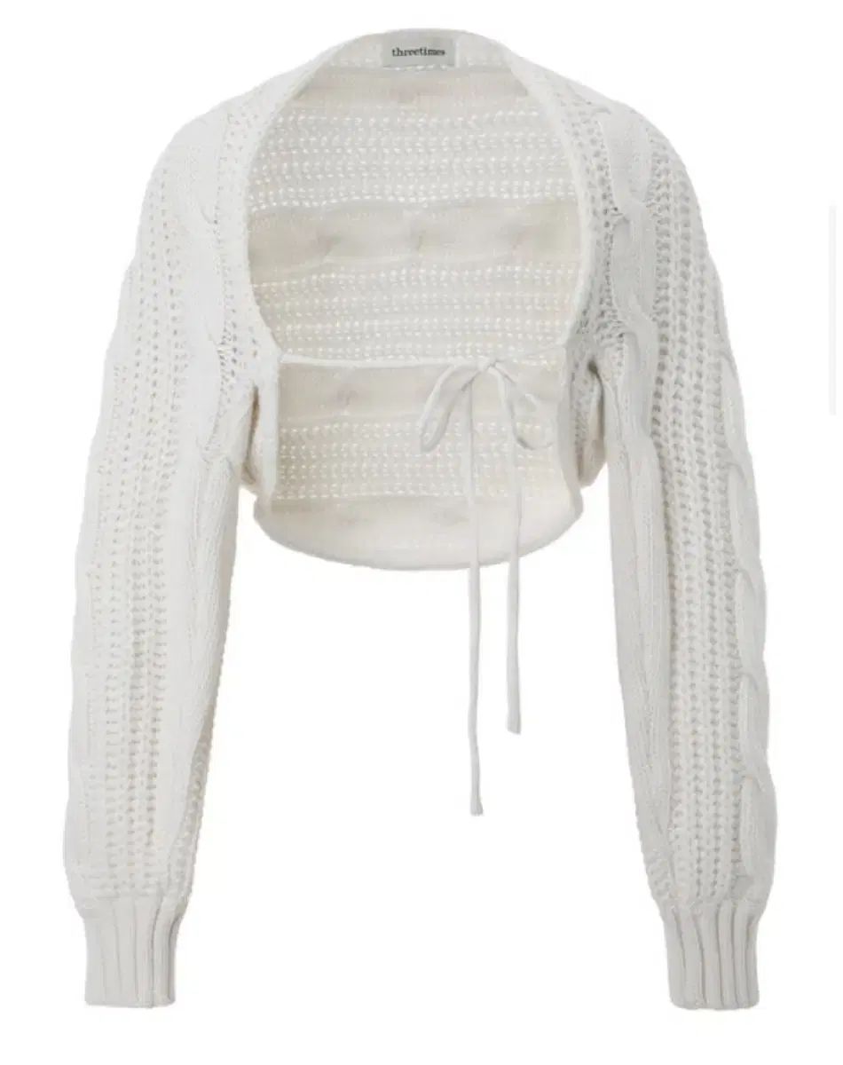 threetimes スリータイムズ バニー ボレロ カーディガン 23fw