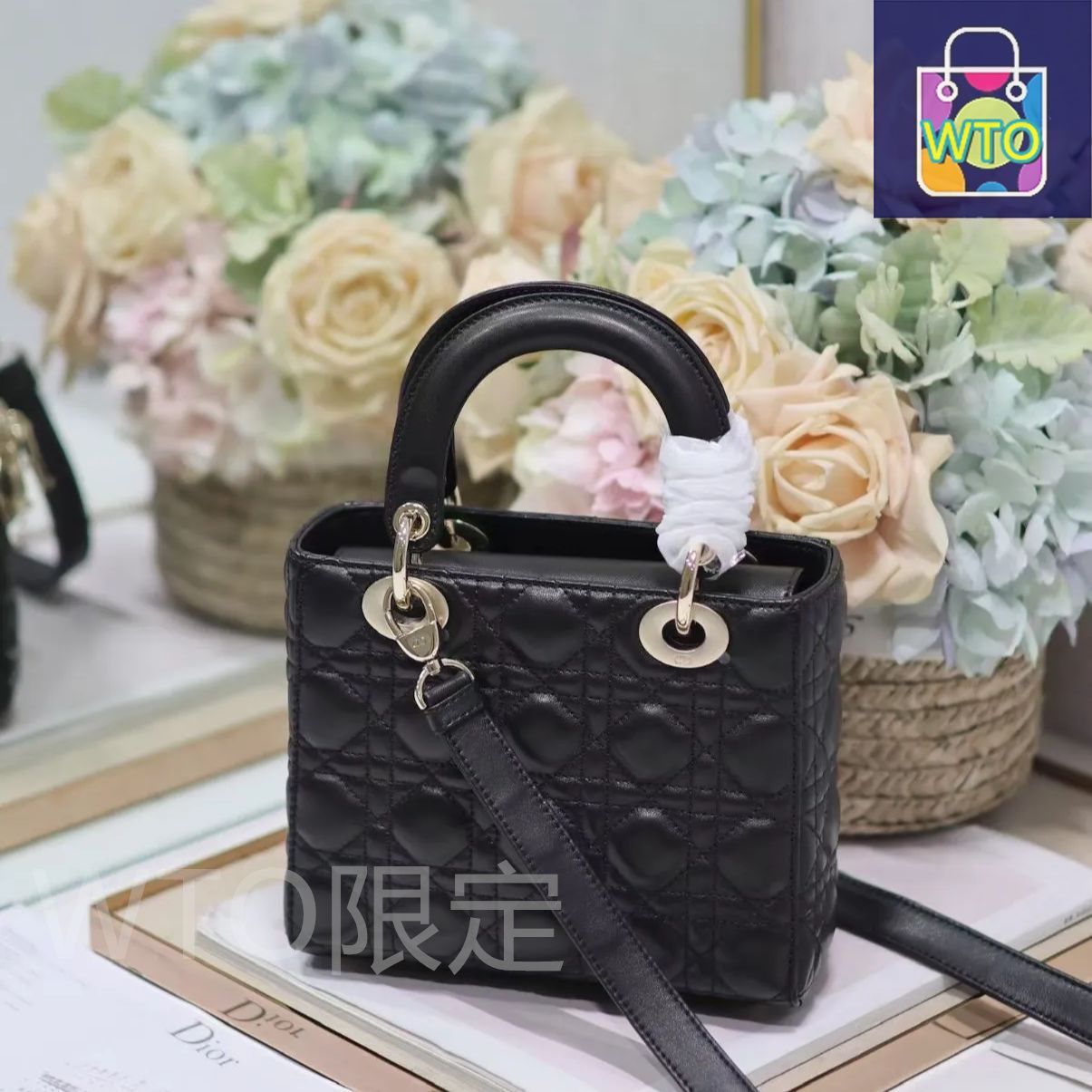 【関税込み*国内発送】Dior セミショルダー ハンドバッグ Christian Dior】クリスチャンディオール『クロコ型押し サドル