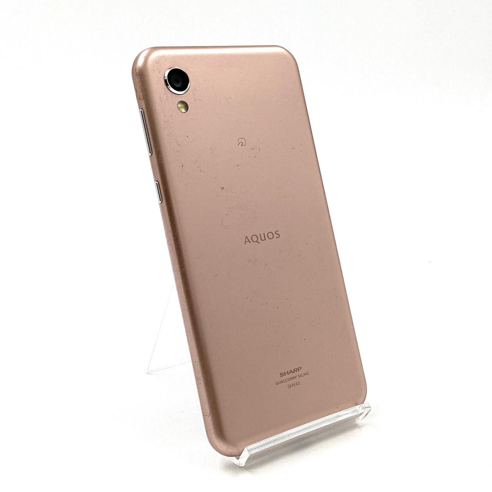 SHARP AQUOS sense2 32GB ピンクゴールド au SIMフリー SHV43 白